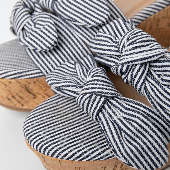 High Tides Espadrilles | Nautical High Heel Sandals | 3¼" Heels - Picture 3 of 5